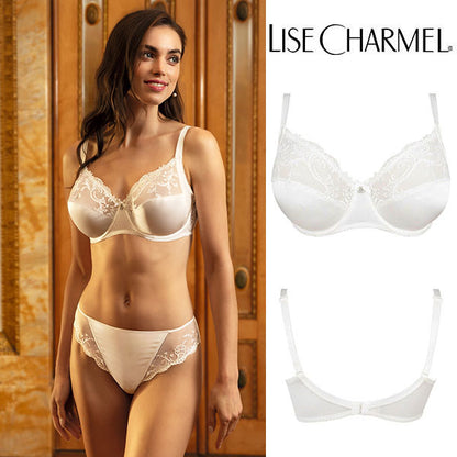 [C80en] フルカップブラ脇補強タイプ(D,E,F) 品番ACC6180 ※大きめ注意【LISE CHARMEL】【リズシャルメル】