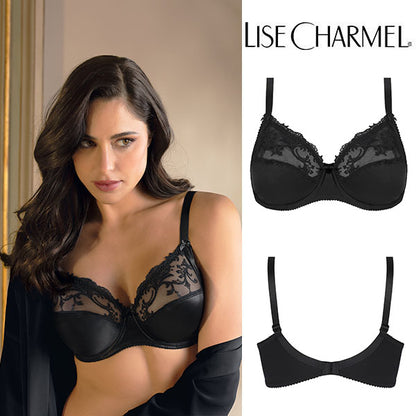 [C80no] フルカップブラ脇補強タイプ(D,E,F) 品番ACC6180 ※大きめ注意【LISE CHARMEL】【リズシャルメル】