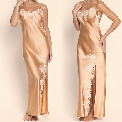 [C80pe] ロングドレス ロングスリップ ストレッチシルクサテン 品番ALC1180 【LISE CHARMEL】【リズシャルメル】