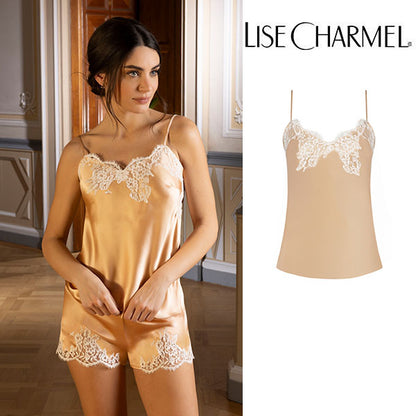 [C80pe] キャミソール ストレッチシルクサテン 品番ALC4280 【LISE CHARMEL】【リズシャルメル】