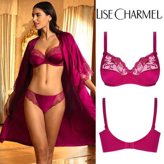 [C80sa] フルカップブラ脇補強タイプ(D,E,F) 品番ACC6180 ※大きめ注意【LISE CHARMEL】【リズシャルメル】
