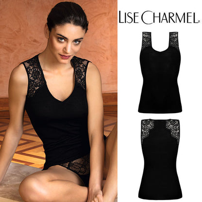 [J10no] ノースリーブニット ウール・シルク 品番ANJ9210 【LISE CHARMEL】【リズシャルメル】