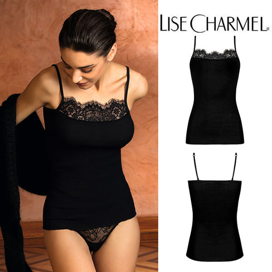 [J10no] ニットキャミソール ウール・シルク 品番ANJ9310 【LISE CHARMEL】【リズシャルメル】