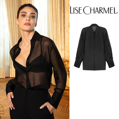 [J11no] 長袖シャツ シルクボイル 品番ALJ5111 【LISE CHARMEL】【リズシャルメル】