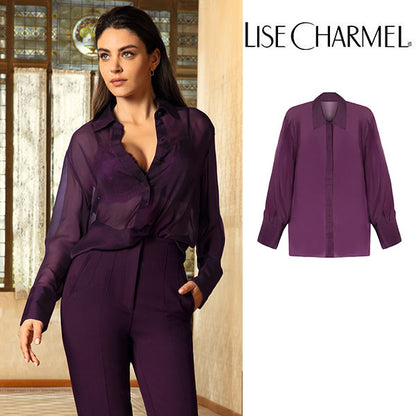 [J11pi] 長袖シャツ シルクボイル 品番ALJ5111 【LISE CHARMEL】【リズシャルメル】