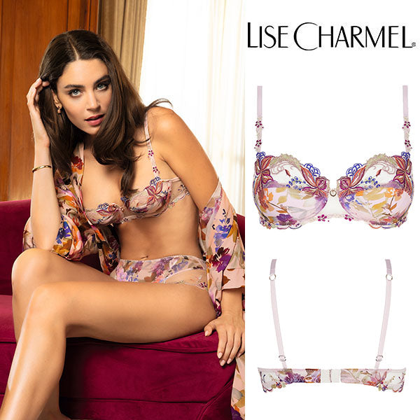 [J27rh] パッドなし3/4ブラ(B,C) 品番ACJ3027 【LISE CHARMEL】【リズシャルメル】