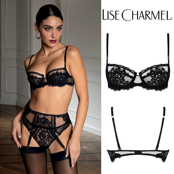 [J35no] パッドなし3/4ブラ(D,E) 品番ACJ3035 ※大きめ注意 【LISE CHARMEL】【リズシャルメル】