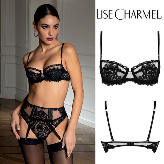 [J35no] パッドなし3/4ブラ(D,E) 品番ACJ3035 ※大きめ注意 【LISE CHARMEL】【リズシャルメル】