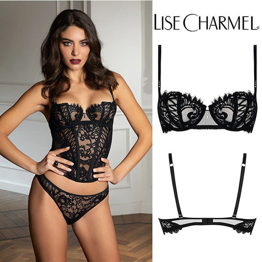 [J35no] パッドなしハーフカップブラ(B,C) 品番ACJ3435 【LISE CHARMEL】【リズシャルメル】
