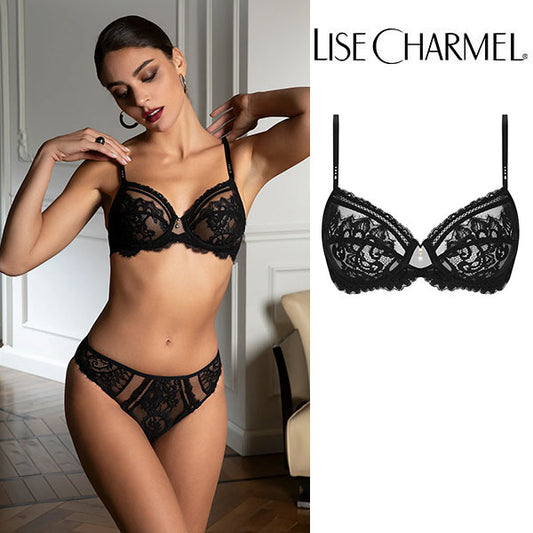 [J35no] フルカップブラ(D,E) 品番ACJ6035 ※大きめ注意 【LISE CHARMEL】【リズシャルメル】