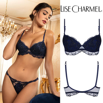 [J73bn] モールドカップブラ(スパンコール付き)(A,B,C) ※A,Bは厚底 品番ACJ8973 【LISE CHARMEL】【リズシャルメル】