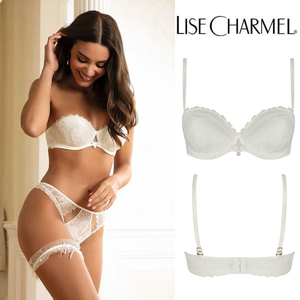 [J82en] ストラップレスブラ(シリコン付き)(B,C) 品番ACJ5682 【LISE CHARMEL】【リズシャルメル】