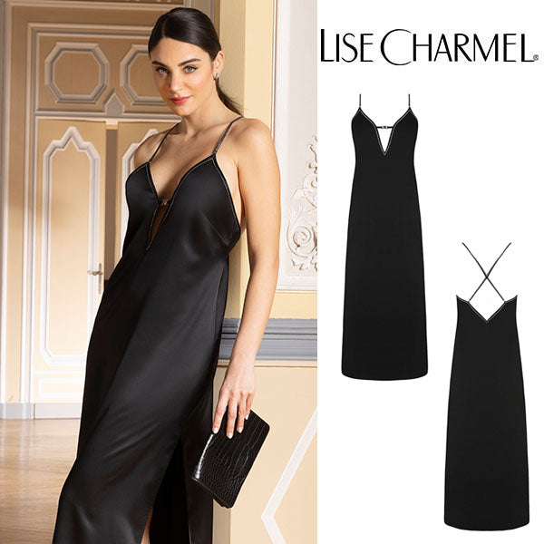 [M05na] ロングドレス シルクサテン 品番ALM7305 【LISE CHARMEL】【リズシャルメル】