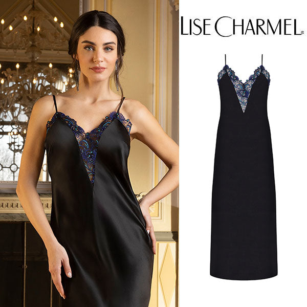 [M09es] ロングドレス シルクサテン 品番ALM7109 【LISE CHARMEL】【リズシャルメル】