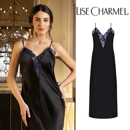 [M09es] ロングドレス シルクサテン 品番ALM7109 【LISE CHARMEL】【リズシャルメル】
