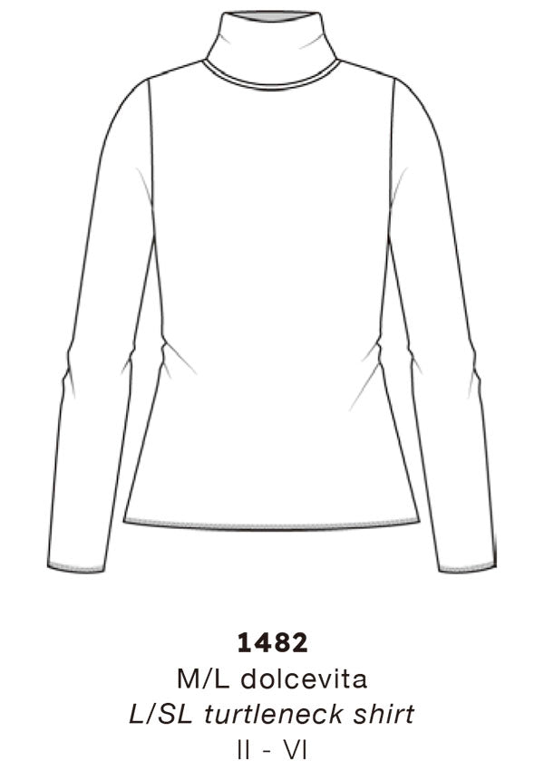 【1482】WOMAN L/SL TURTLENECK MODAL/CASHMERE7EA【Oscalito】