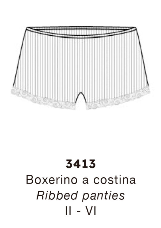 【3413】WOMAN MIDDLE RISE PANTIES WOOL/SILK LEAVERS【Oscalito】