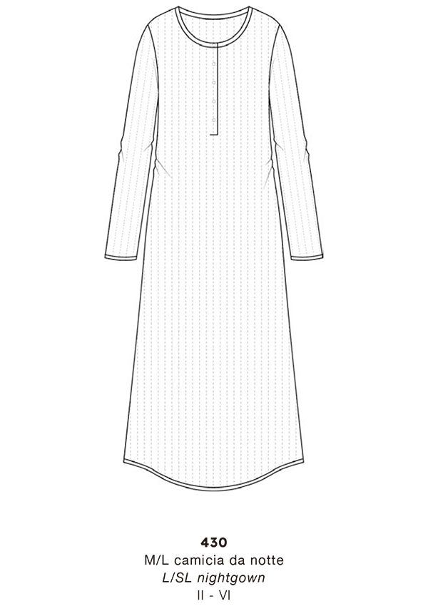 【430】430 D NIGHT SHIRT M/L COTTON THERMOTEX【Oscalito】