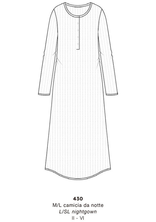 【430】430 D NIGHT SHIRT M/L COTTON THERMOTEX【Oscalito】