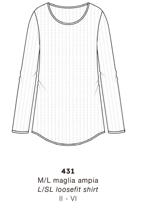 【431】WOMAN L/SL LOOSEFIT SHIRT TERMOTEX【Oscalito】