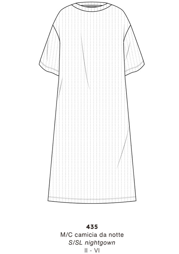 【435】WOMAN L/SL NIGHTGOWN TERMOTEX【Oscalito】