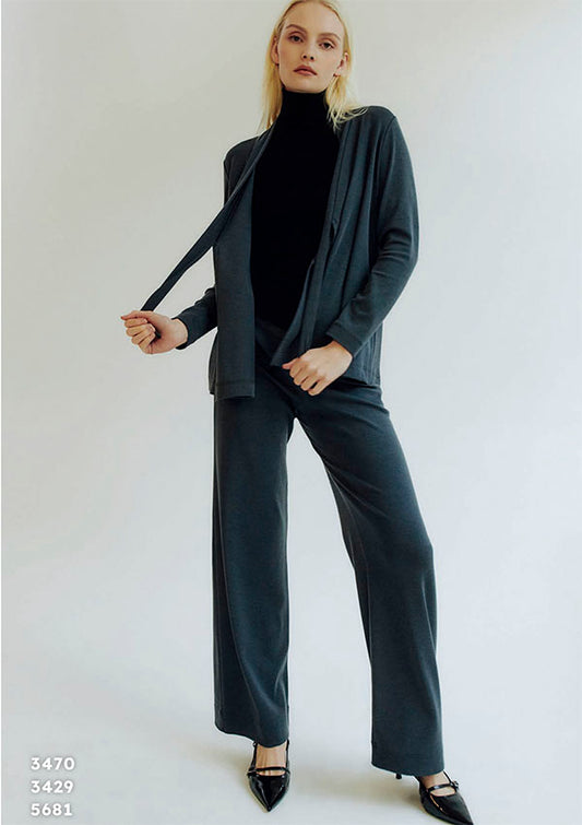 【5681】W TROUSERS WOOL/SILK【Oscalito】
