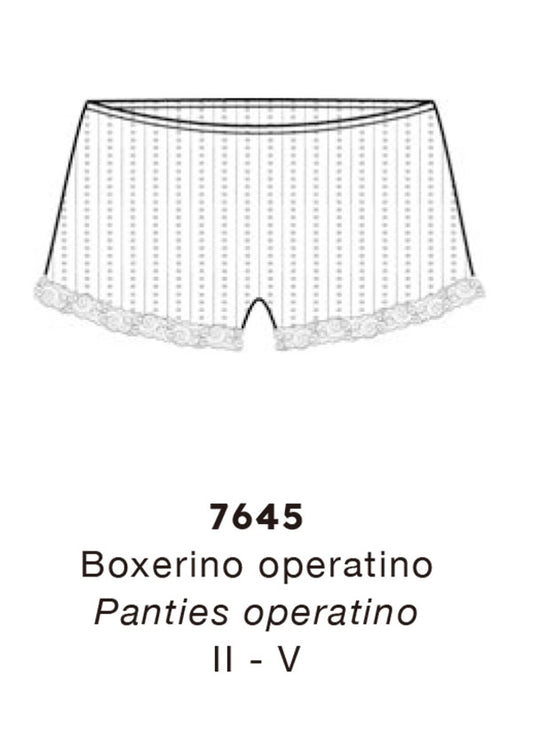 【7645】WOMAN PANTIES OPERATINO WOOL/SILK LEAVERS 【Oscalito】