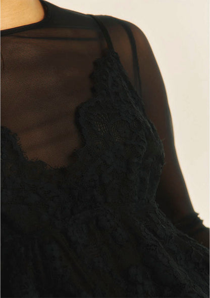 【7833】WOMAN TOP ALLOVER LACE【Oscalito】