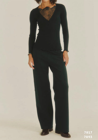 【7893】D PANTALONE VISCOSA AMPIOCON TASCHE【Oscalito】